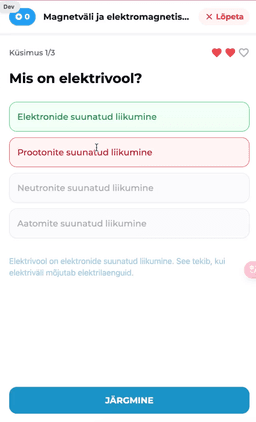 Rakenduse näidisvaade 2